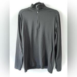 Mountain Hardwear Men's Black Quarter-Zip Pullover | Size Small